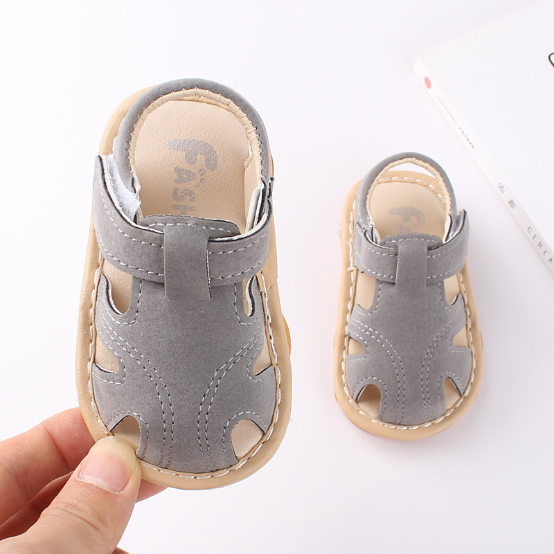 Baby Shouting Sandals Summer Children's Shoes Baby Shoes Toddler Shoes Soft Bottom Non-Slip 0-2 Years Old Male and Female Baby 2262