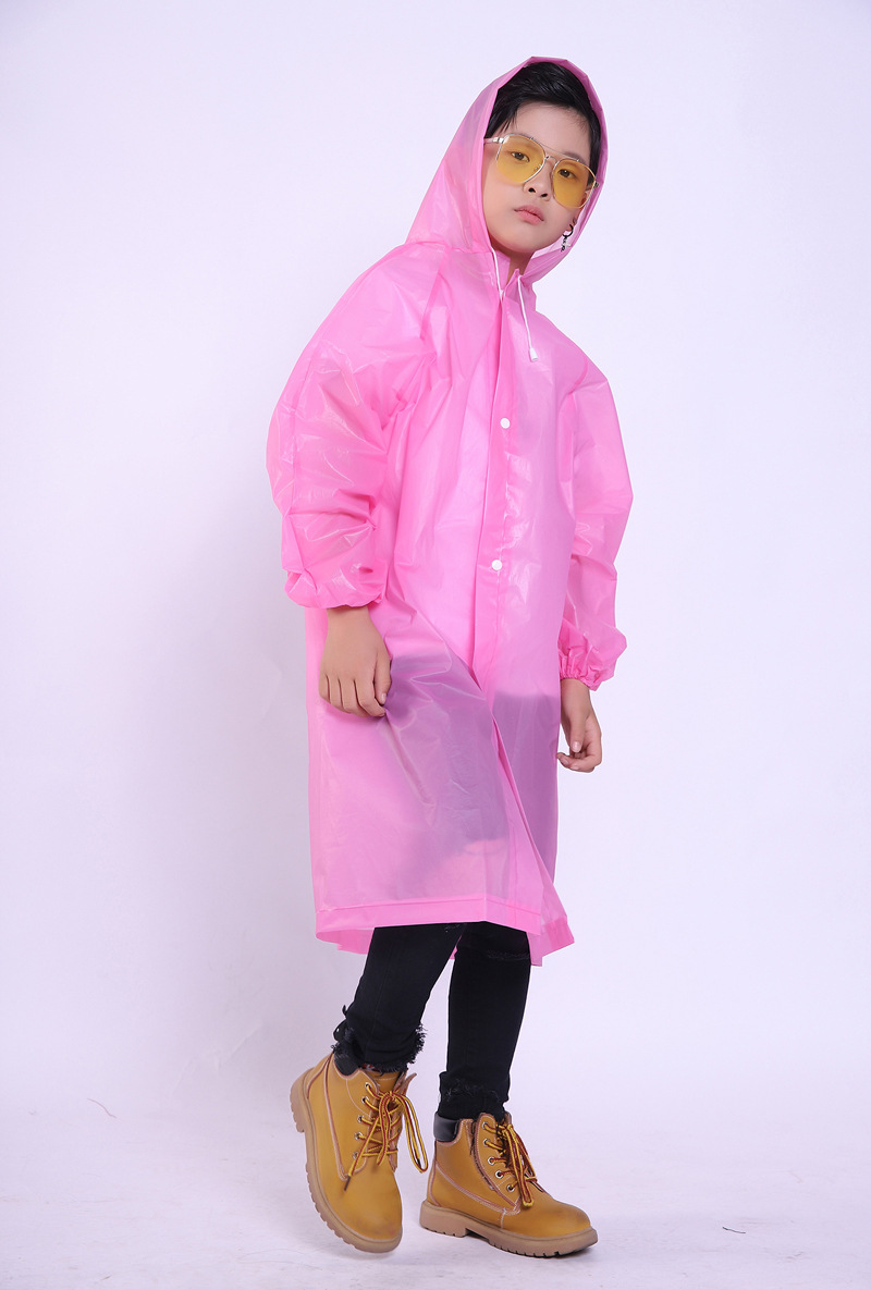 eva环保皮筋收口雨披儿童雨衣男女童雨衣小孩学生雨衣