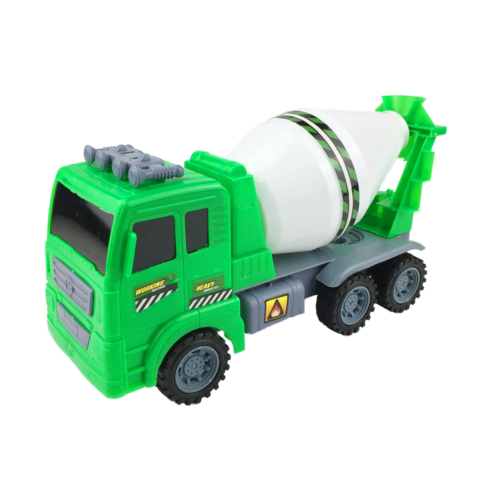 跨境儿童惯性玩具车工程挖掘车搅拌车清洁垃圾车过家家小汽车