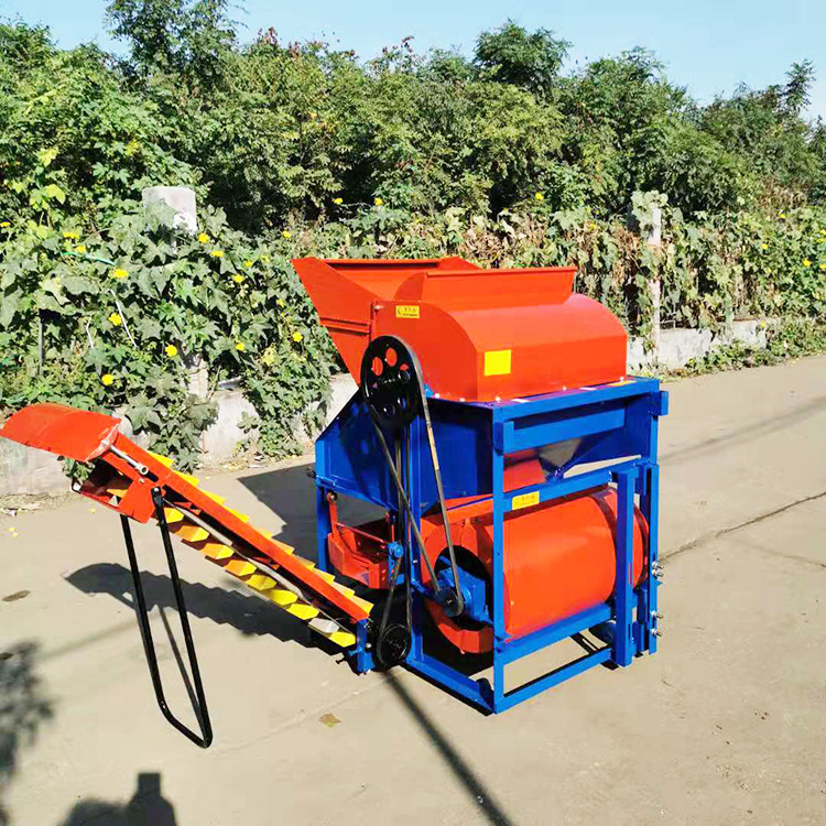 农用小型花生摘果机 自动装袋花生摘秧机干花生果秧脱离机可移动