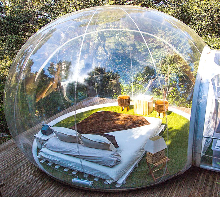 户外露营帐篷酒店住宿星空透明泡泡屋民宿景区山庄度假屋充气帐篷