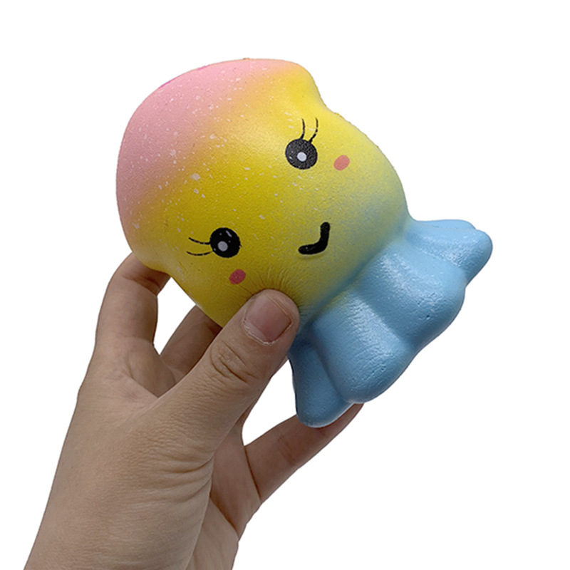 厂家直销慢回弹玩具水母公仔动物儿童减压发泄玩具章鱼 squishy