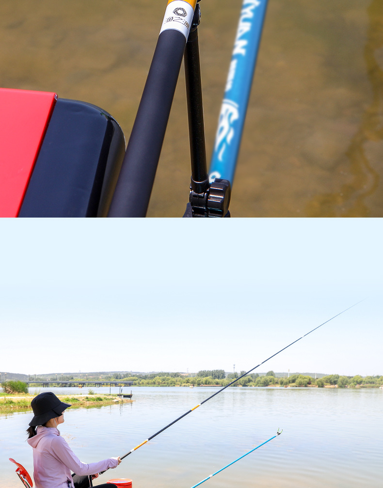 渔之源江湖碳素鱼竿长节台钓竿手竿钓鱼竿钓竿包邮批发