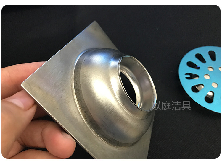 工程钟罩式地漏 304不锈钢带碗地漏防臭防堵单双用地漏10*10cm