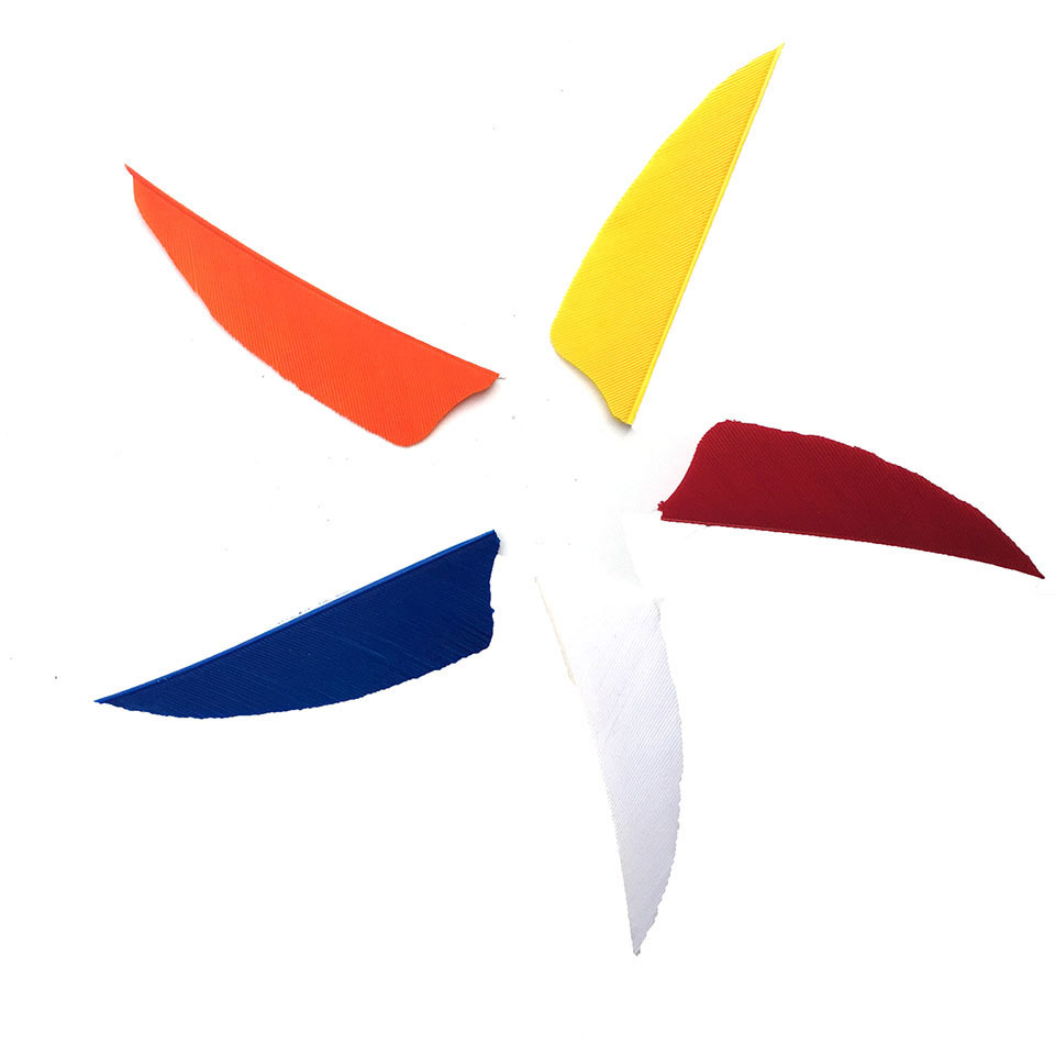 弓箭美猎复合传统箭羽火鸡羽毛5寸盾形水滴火鸡真羽