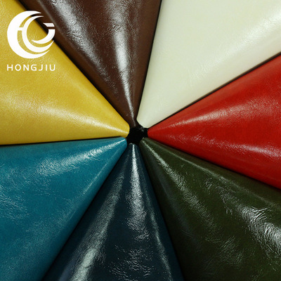 加厚防火亮面麂皮绒油蜡仿真皮酒店会所工程沙发半pu皮革面料