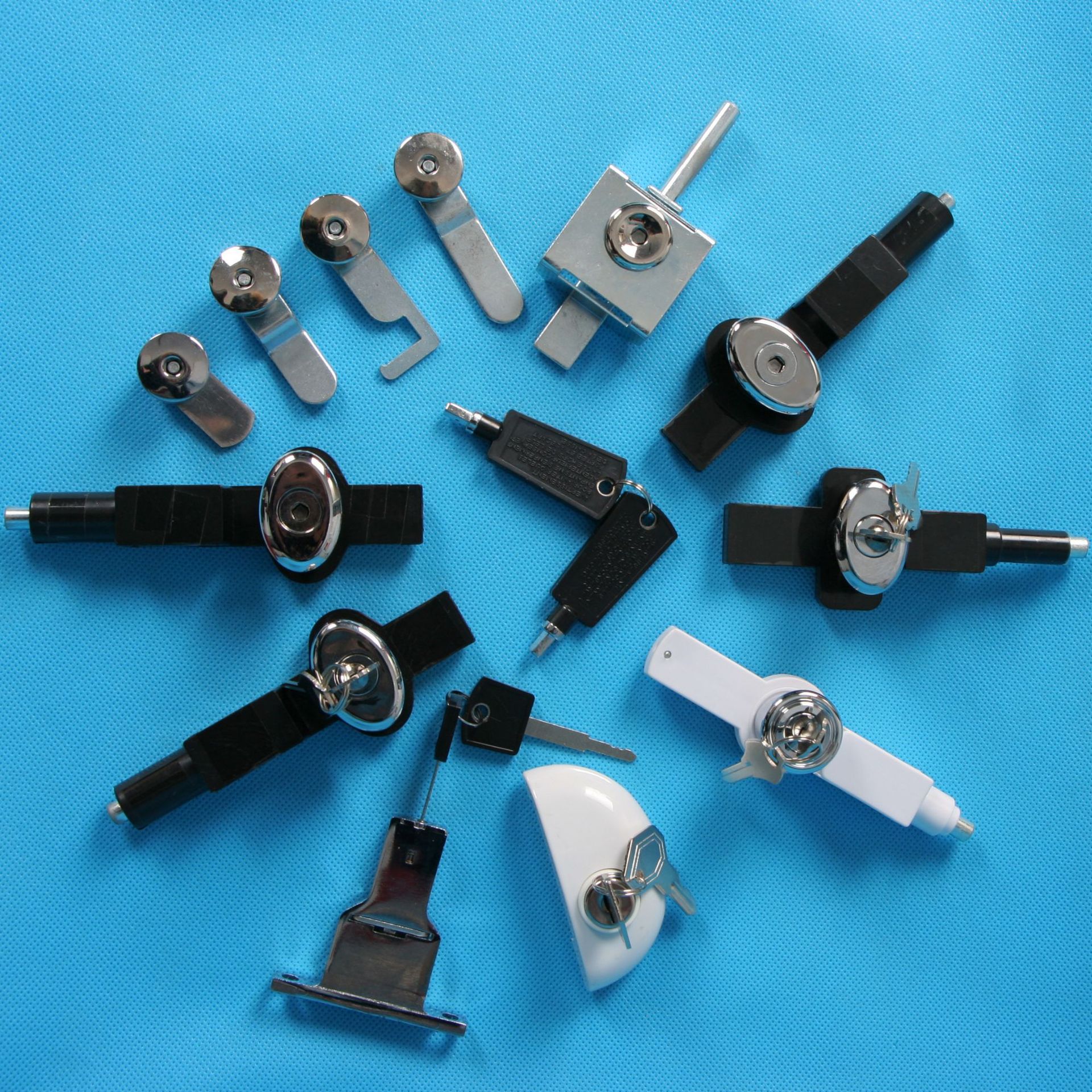 供应双开门冰箱门锁 锌合金门锁 冰柜安全门琐 冰箱锁 冰箱配件