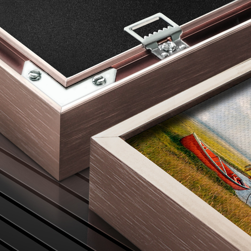 小清新唯美北欧蝴蝶船铝合金框装饰画客厅现代简约 书房有框挂画