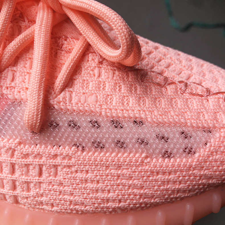 粉色椰子鞋350v2女满天星真爆女鞋欧洲限定2019新款运动跑步鞋子