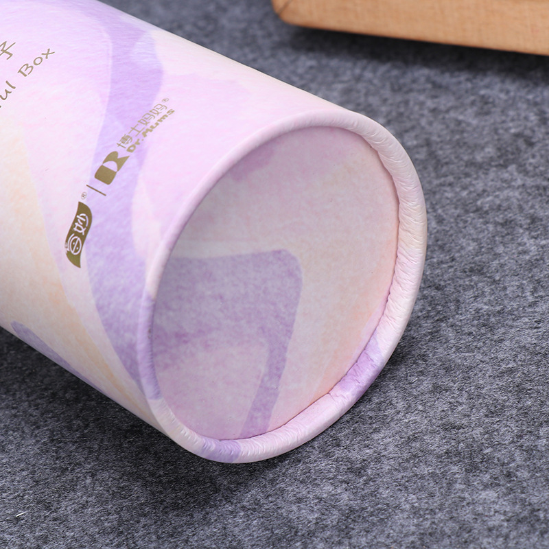 彩印口红唇膏包装迷你卡通纸管定制螺旋式长方形圆形纸罐可印广告