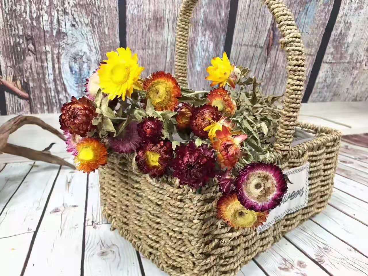 干花菠萝菊真花自然风花束橙菠萝手工花家居装饰diy菠萝花批发