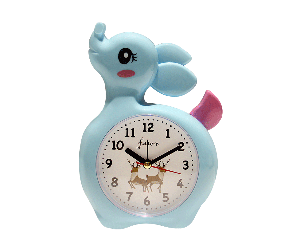 新款可爱卡通小鹿闹钟学生礼品时尚创意数字台钟厂家直销一件代发