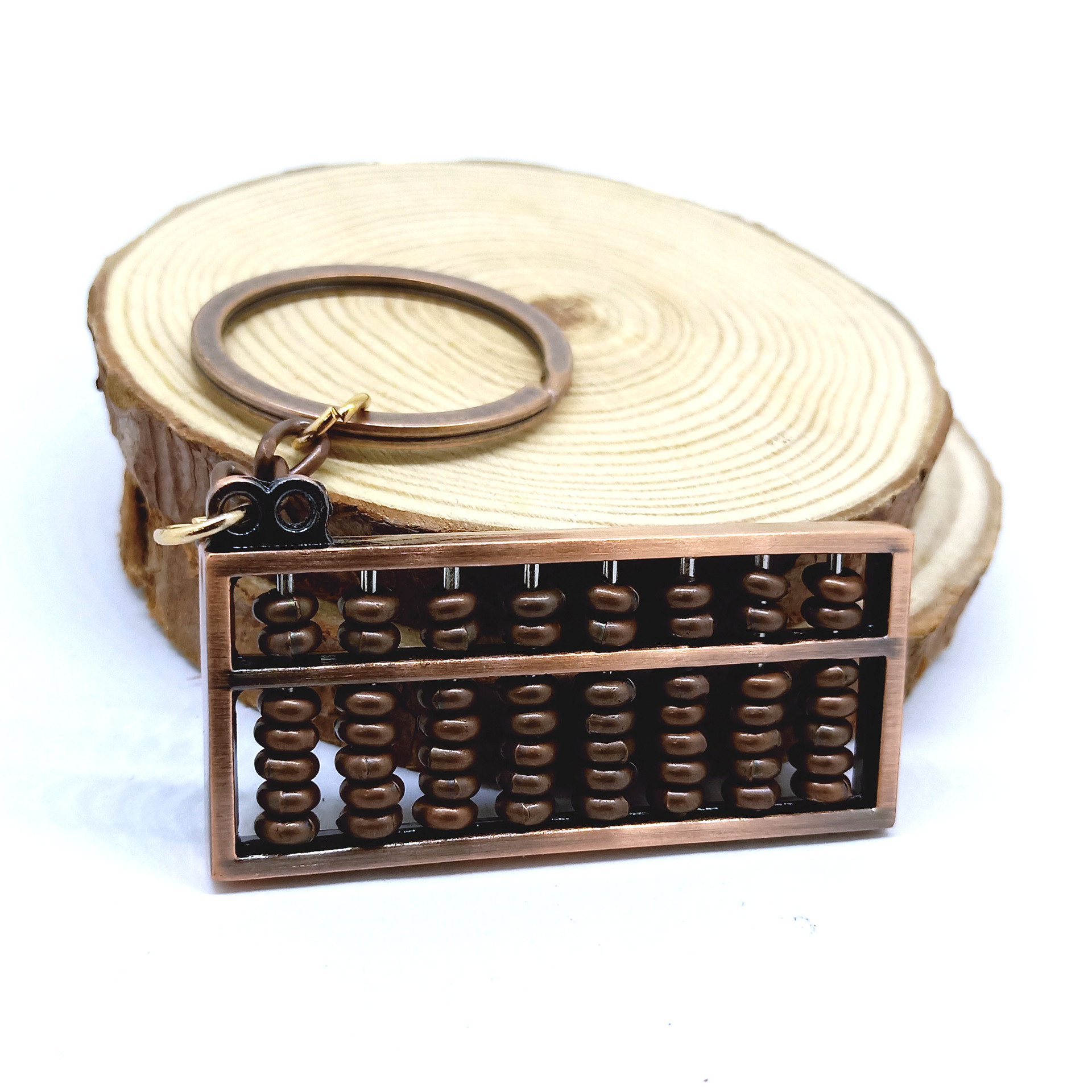 创意金属算盘钥匙扣 精致小算盘钥匙圈链挂件旅游送人赠品小礼品