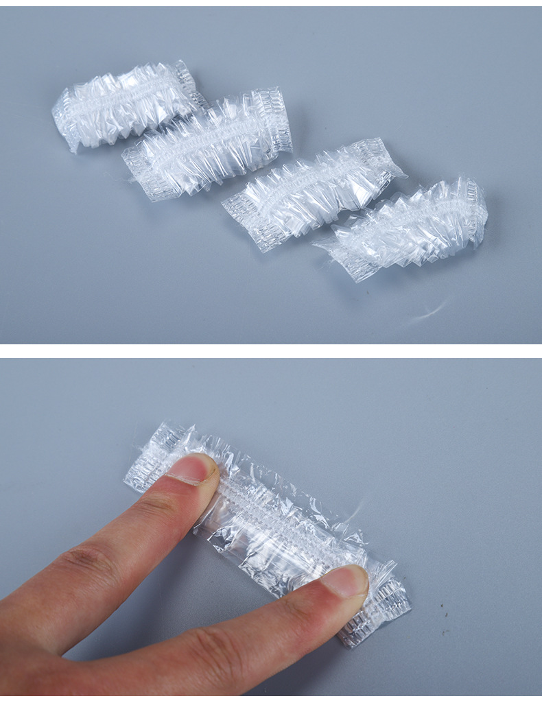 厂家直销 一次性耳套透明染发新料塑料焗油用耳罩条形机制耳套