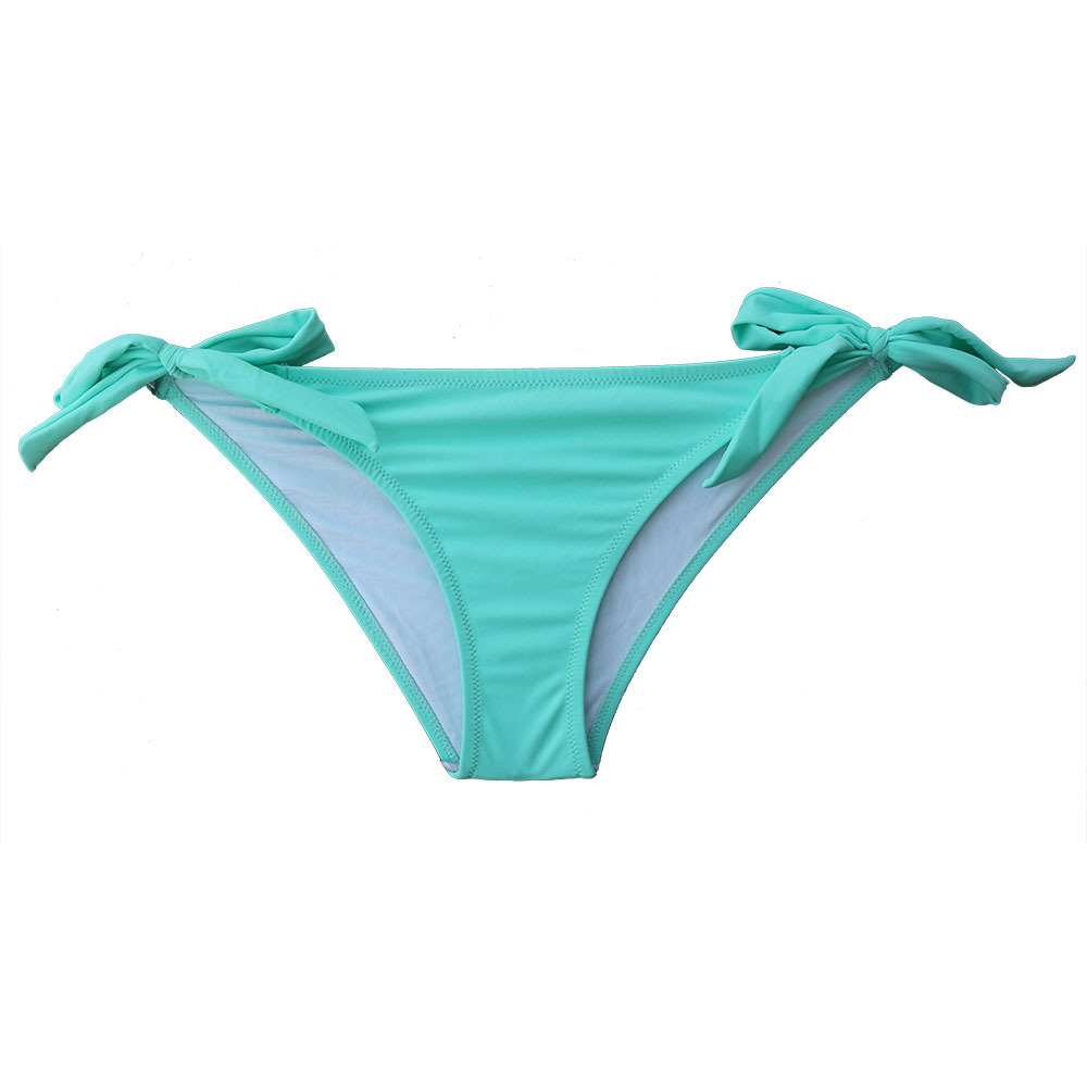 热卖速卖通女款欧美女丁字比基尼裤子荷叶边bikini泳衣泳裤