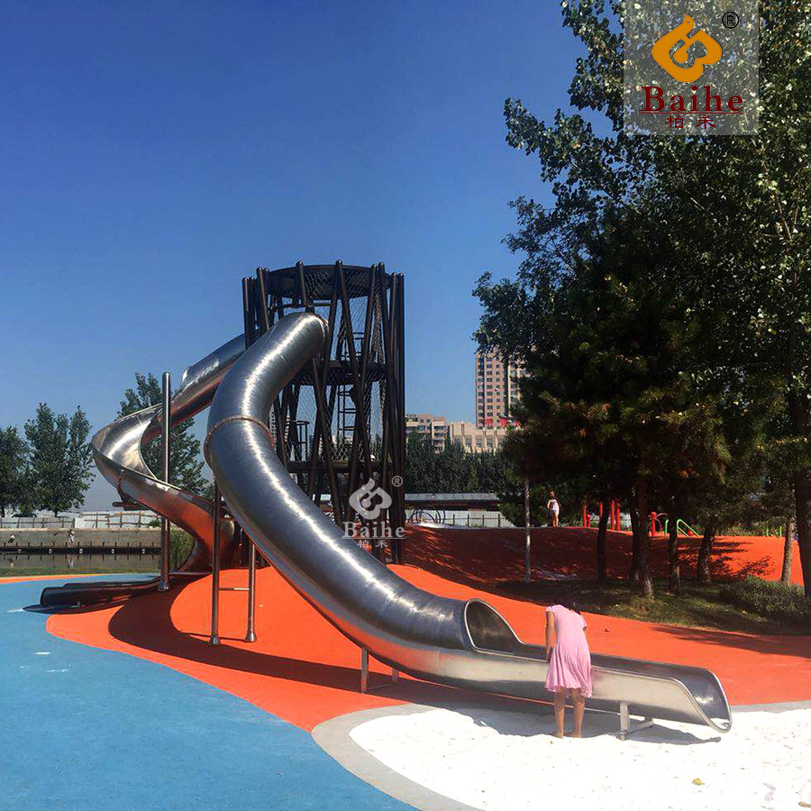 攀爬非标滑梯不锈钢组合滑梯