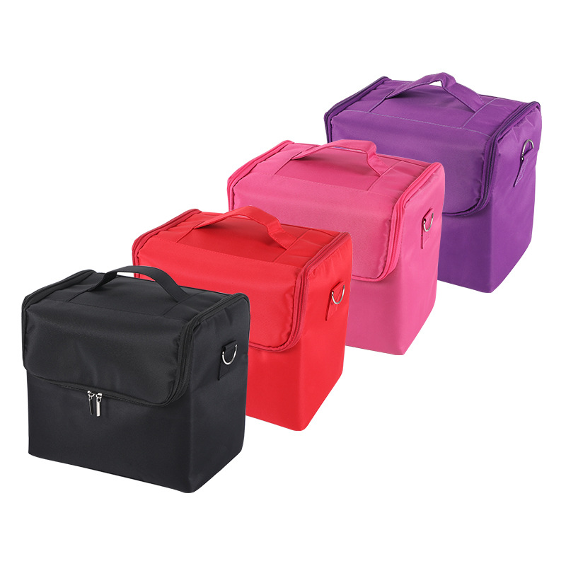 Professional Portable Cosmetic Bag Manicure Kit Large Capacity Travel Storage Bag Simple Portable Cosmetic Case