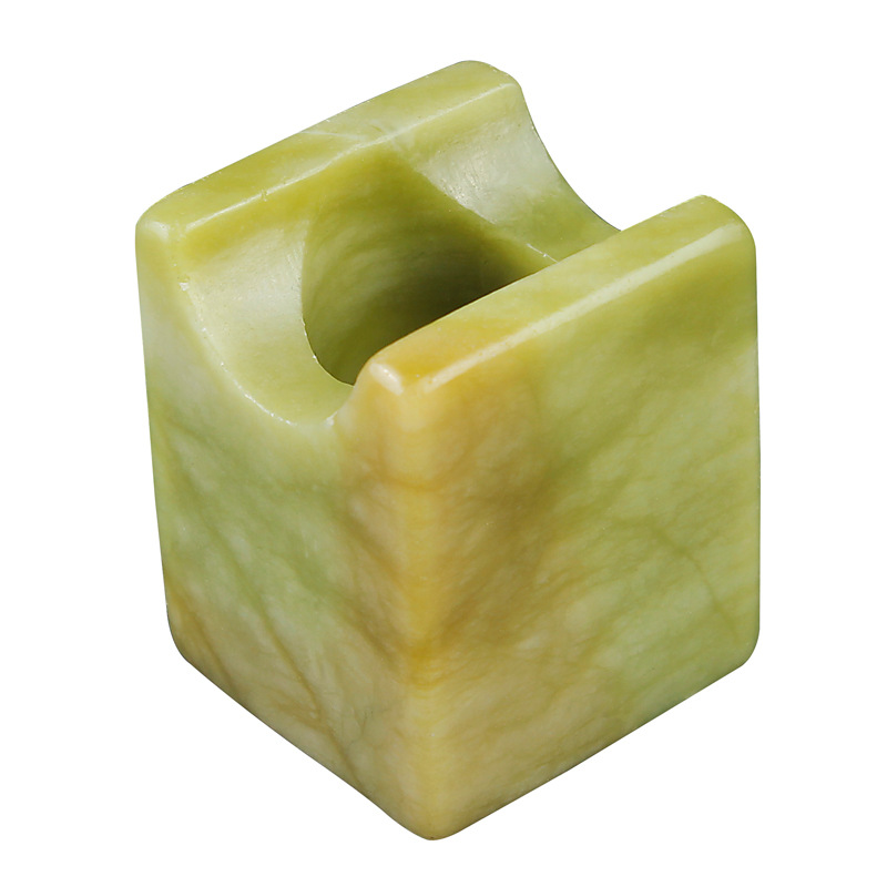 luxfo雪茄烟托玉石大口径雪茄烟槽玲珑便携雪茄支架配件翠绿色