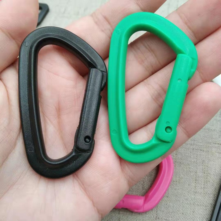 塑料登山扣 挂钩 背包挂扣 爬山勾 环保彩色 过针检
