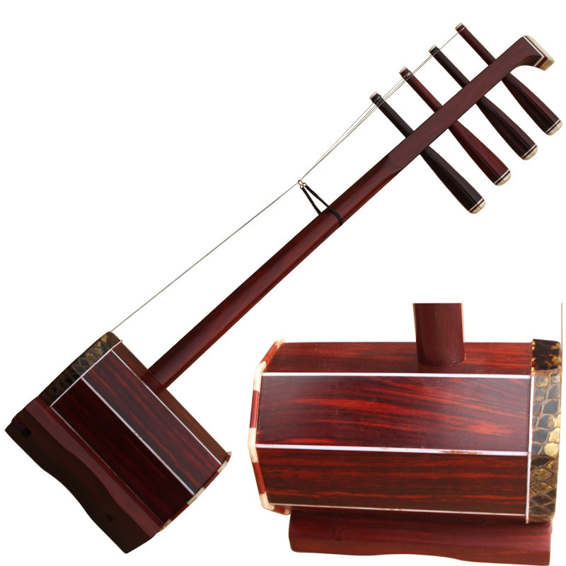 厂家直销专业小叶紫檀木中音四胡专业演奏特价乐器紫檀四胡