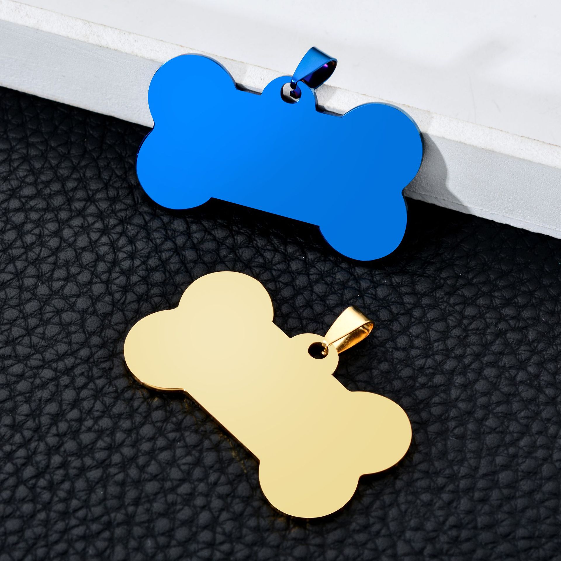 狗牌身份牌定制骨头狗牌不锈钢军牌个性定制欧美流行钛钢刻字批发