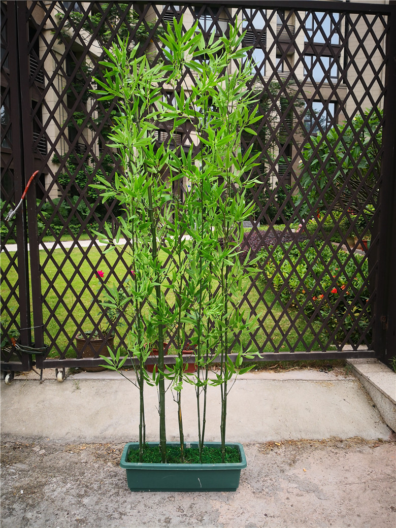 厂家供应仿真竹子 室内气氛布置盆景装饰 可定制内外隔断假竹子