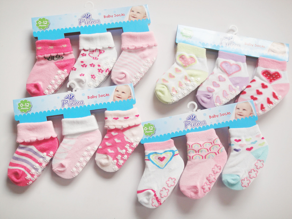 Autumn and Winter Pack of Three Pairs Loose Feet Comfortable Baby Cotton Socks Cartoon Socks Jacquard Weave Socks Male and Female Baby Socks Foreign Trade Socks