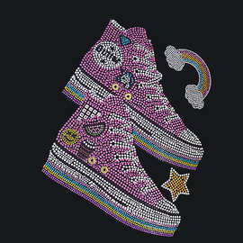 定制polo衫烫图 男装高档烫图 环保烫钻加工 t恤烫图