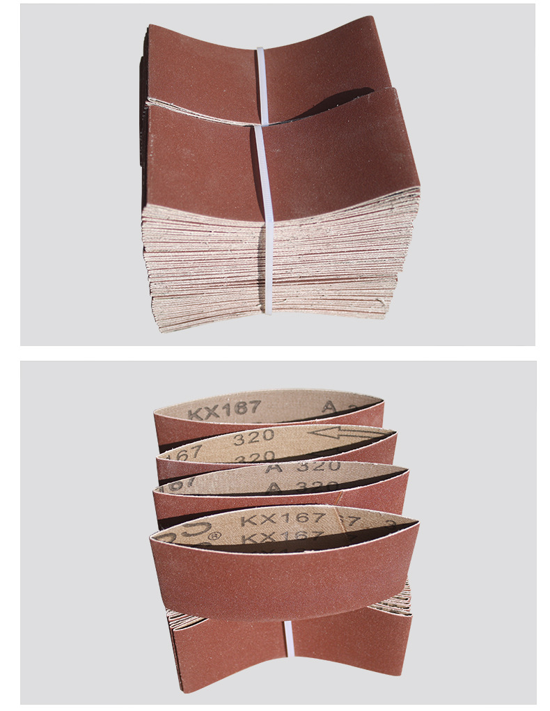 260x60红砂气动砂带机专用砂带36-600目多规格砂粒紧密碳化硅砂带