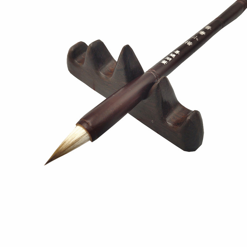 晋唐鸡距笔纯狼毫毛笔蒜头毛笔头小楷抄经临摹短锋胖头毛笔