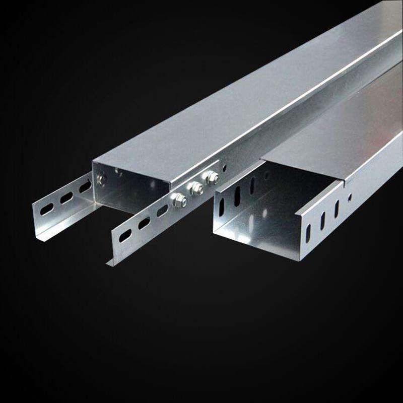镀锌槽式线槽 金属铁皮走线槽 电缆布线设备线槽水电隔板弱电线槽
