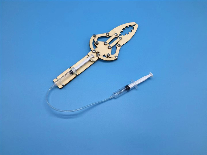 小学生diy活塞液压机械手臂模型材料科技小制作科学实验玩具批发