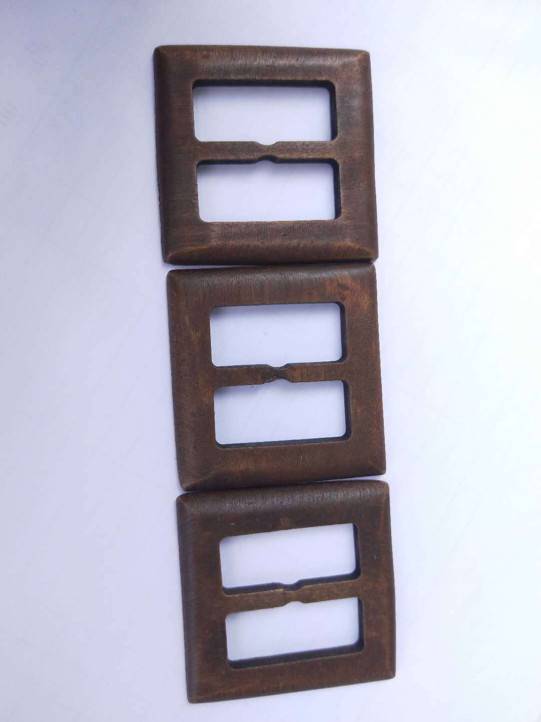 木扣木质环保方形日字扣扣纽扣扣子皮带扣定制大衣腰带扣配件