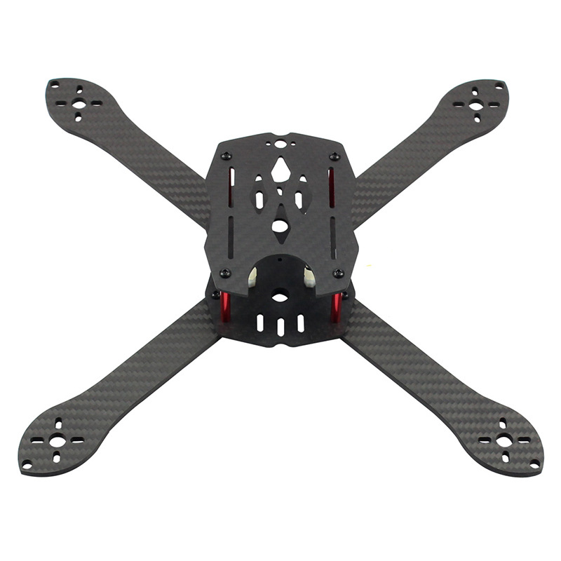 碳纤fpv机架300mm轴距穿越机机架碳纤维小四轴竞赛无人机机架