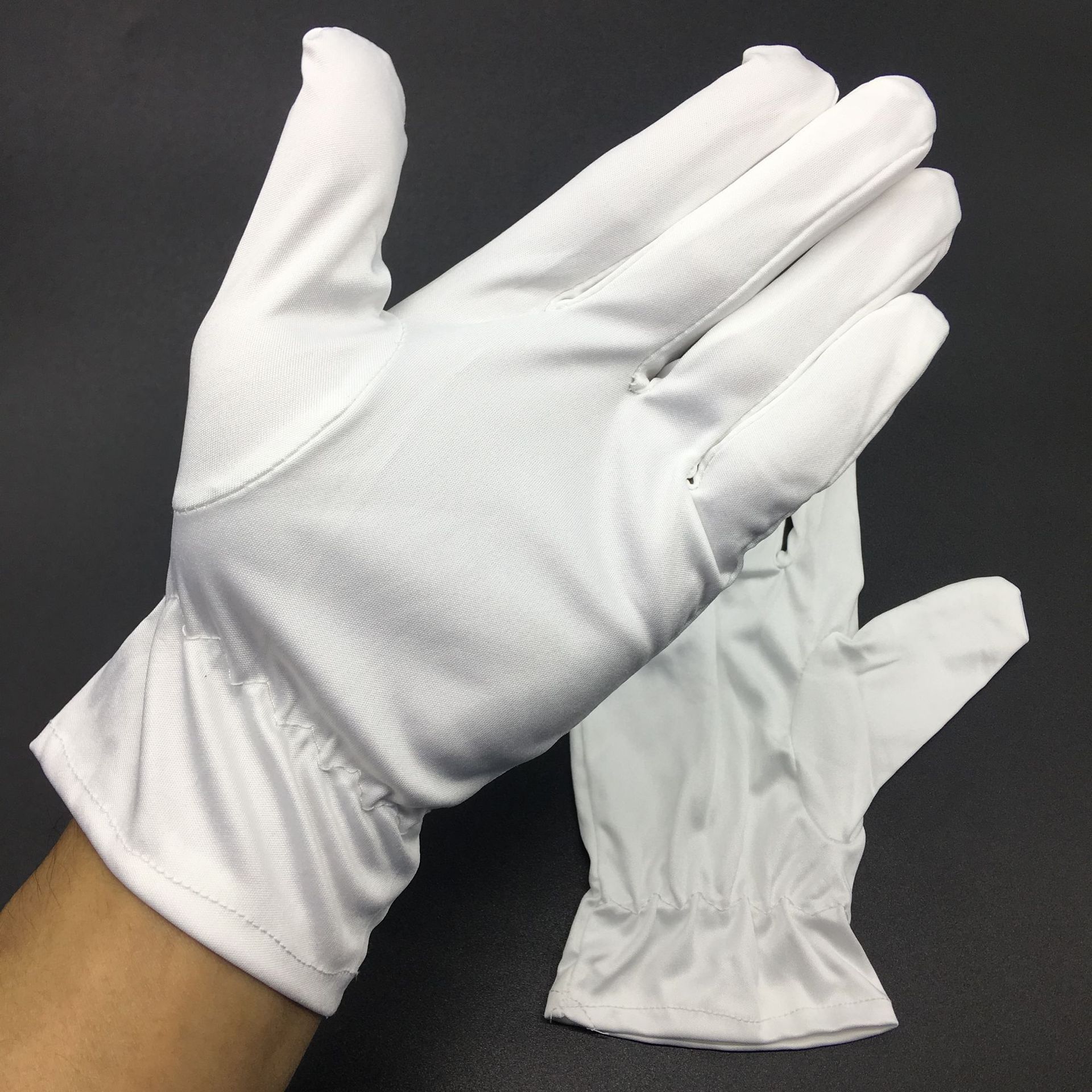 无尘布优质珠宝手套超细纤维无尘布手套钟表礼仪劳保洁净无尘手套