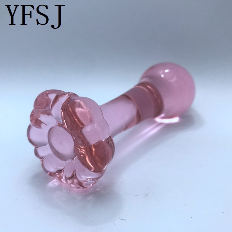 a49 花底 后庭水晶棒 女性玻璃肛门塞成人情趣用品女用自慰器具