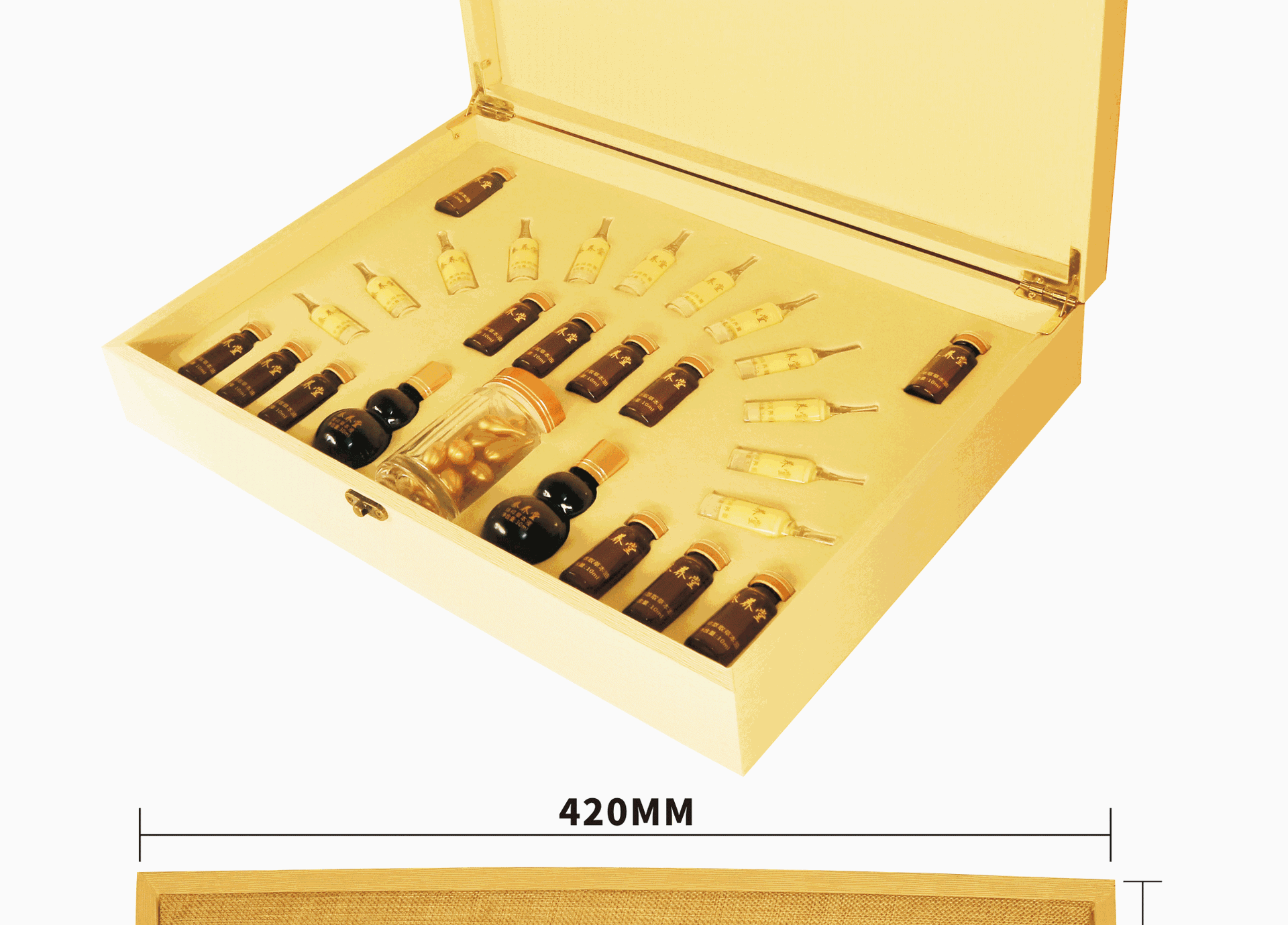 厂家直销美容院姜疗养生精油套盒暖巢保养胸部臀部肩颈姜丹身体套