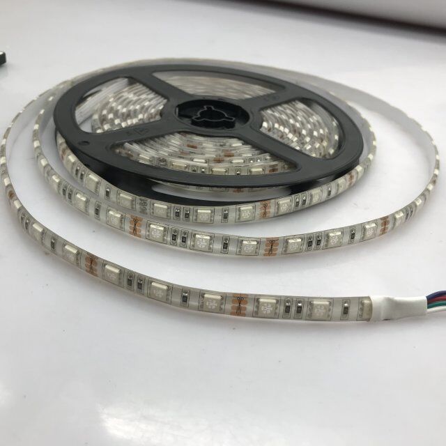 贴片灯条_led灯带 12v8mm金线 5050rgb 60七彩变色 - 阿里巴巴