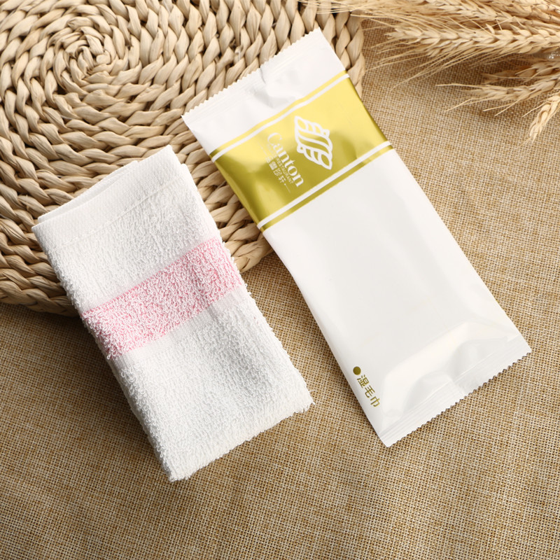 餐饮酒店全棉湿毛巾15克方巾饭店一次性湿毛巾消毒毛巾订制定做