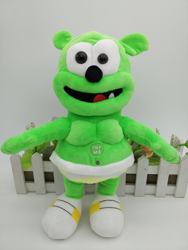 音乐橡胶熊 gummy bear plush 绿熊 毛绒玩具公仔 娃娃