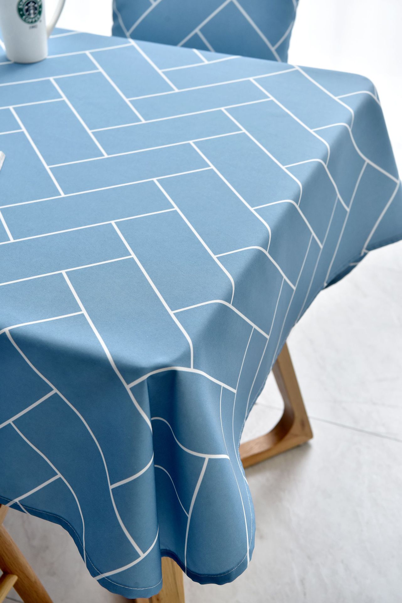 网红防水格子桌布tpu一件代发免洗防油防烫防水台布家用北欧风