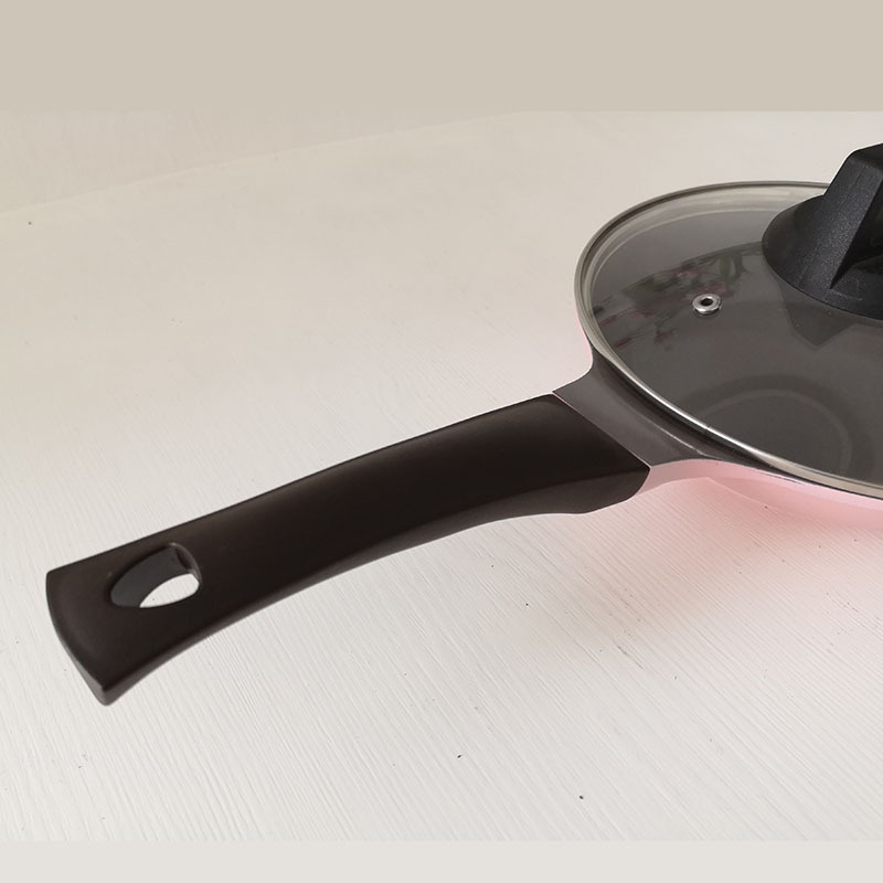 Rose Gold Flat Frying Pan Aluminum Alloy Non-Stick Steak Fry Pan Open Fire Induction Cooker Available