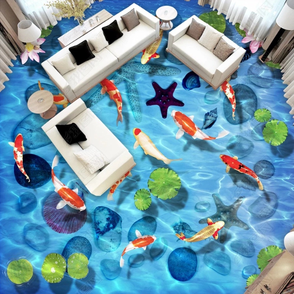 环氧树脂地坪漆 3d艺术地面 ktv 酒吧 家庭个性化环氧树脂地板胶