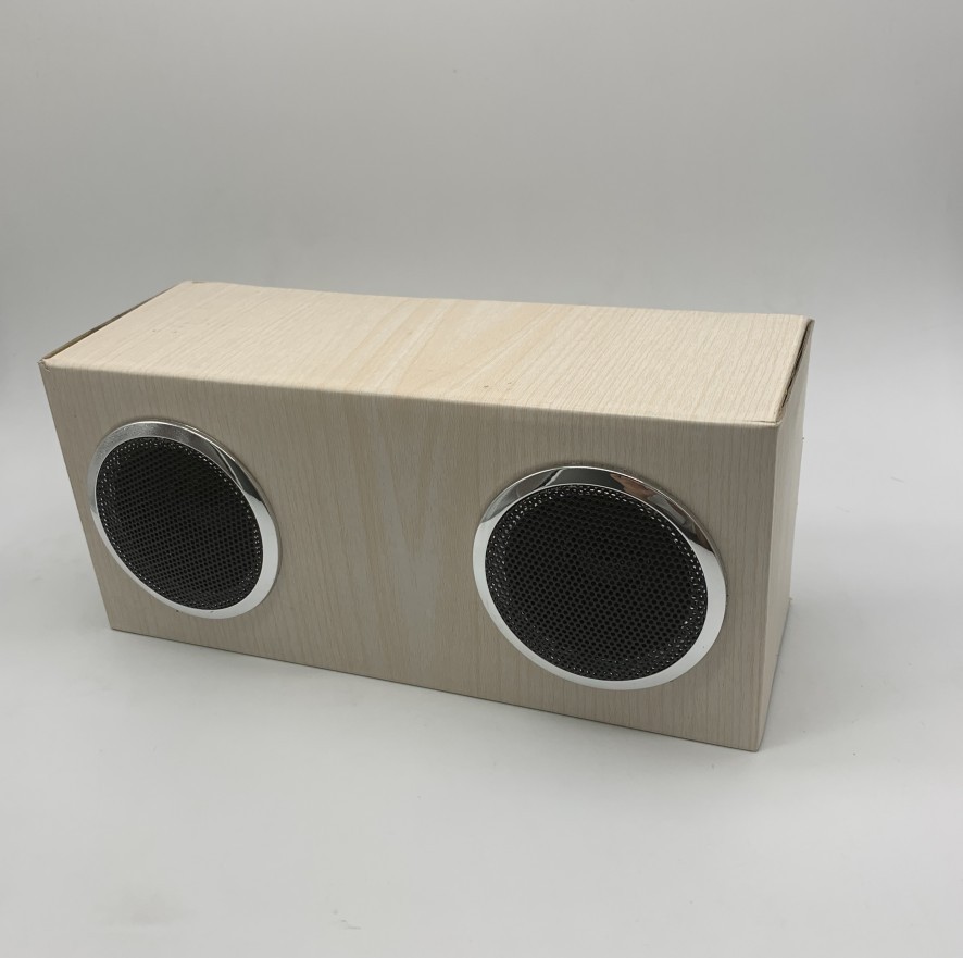 复古纸盒音箱diy纸盒音箱礼品定制2019新款创意diy蓝牙音箱oemodm