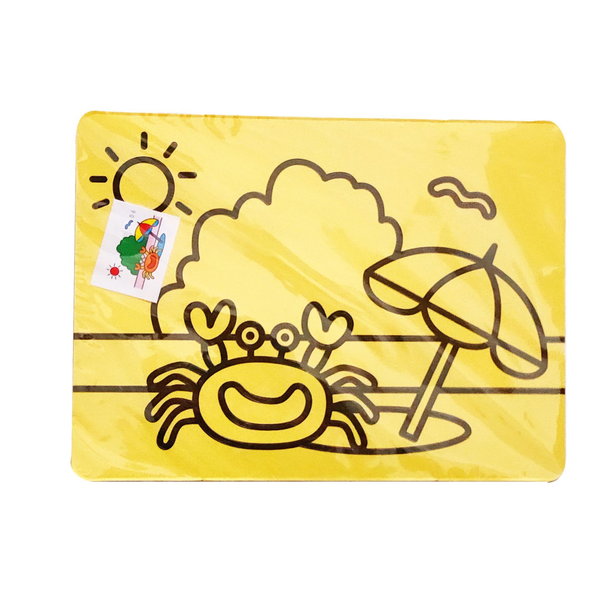 g手工制作儿童diy沙画制作玩具儿童胶画图画彩沙套装沙画益智0.09