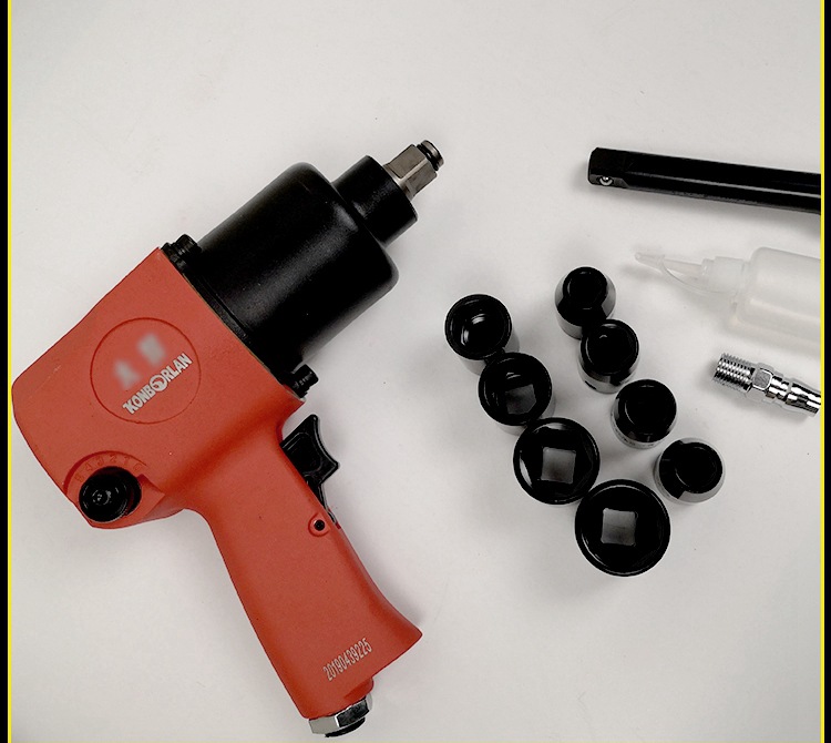 车工气动扳手小风炮机1/2寸大扭力风扳手汽修拆卸气扳机气动工具