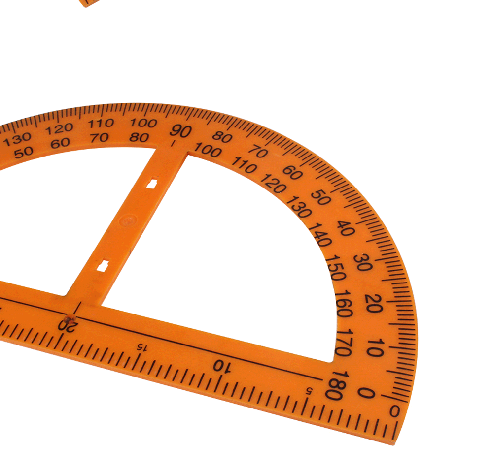 广告尺教学用品大号塑料 量角器尺子教师绘图教具