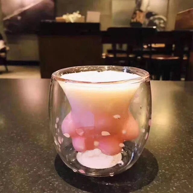 网红猫爪杯透明玻璃杯家用饮料杯子白酒红酒杯子可定做-阿里巴巴