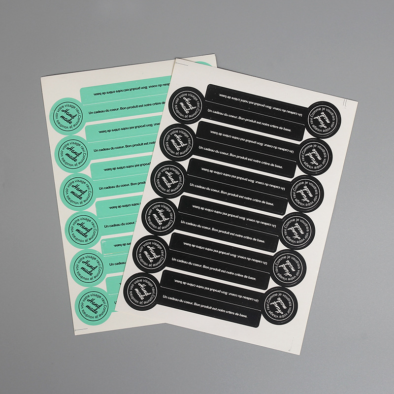 厂家现货纯色英文handmade果酱瓶封口贴速卖通货源不干胶标签批发