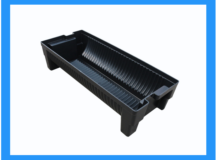 防静电中号料盘盒smt贴片卷料存放圆形塑料盘圆弧形料盘